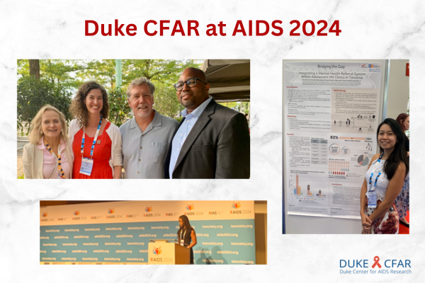 Duke CFAR at AIDS 2024 Slide